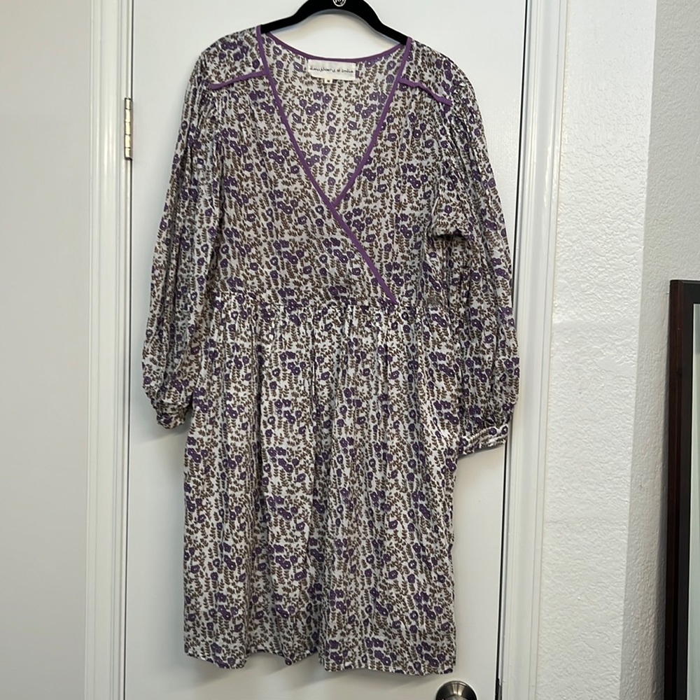 Daughters of India purple mini dress - has damage
